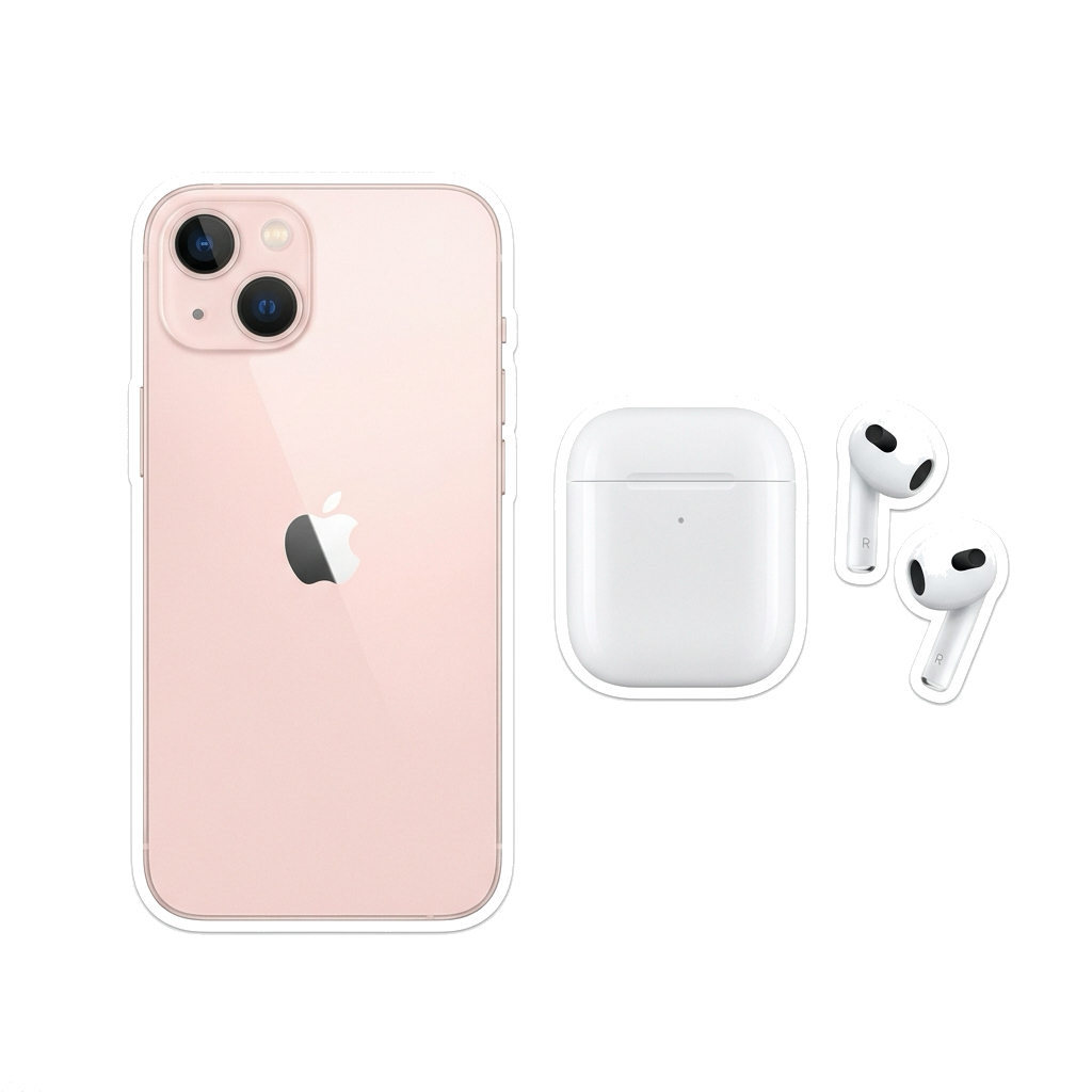 Pink iPhone & AirPods